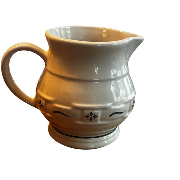 Longaberger Woven Traditions Pitcher USA 5” Tall Country Farmhouse Cottage - Picture 1 of 8